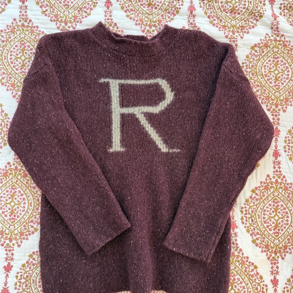 Universal Studios Wizarding World of Harry Potter Ron “R” Christmas Sweater